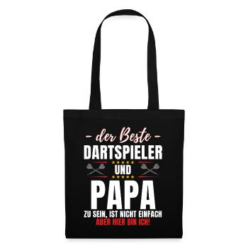 THE BEST DARTS PLAYER & DAD! Funny darts darts - Tote Bag - black - Front