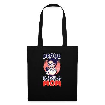 Taekwondo Mom Proud Taekwondo Mom - Tote Bag - black - Front