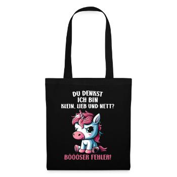 Do I think I'm small, sweet and nice? Bad mistake - Tote Bag - black - Front