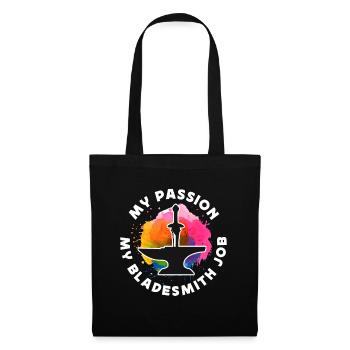 Bladesmith Ma passion Mon forgeron de lames Blade Crafter - Sac en tissu - noir - Devant
