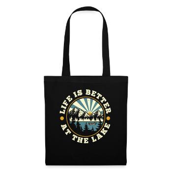 Canoë de sauvetage - Sac en tissu - noir - Devant
