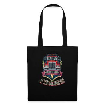 Firefighter Grandpa A True Hero - Tote Bag - black - Front