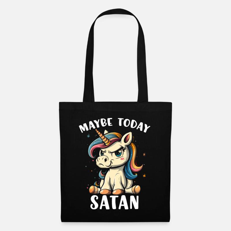 Maybe Today Satan - Stoffbeutel - Schwarz