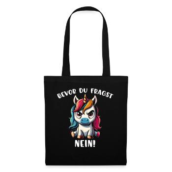 Before You Ask No - Tote Bag - black - Front