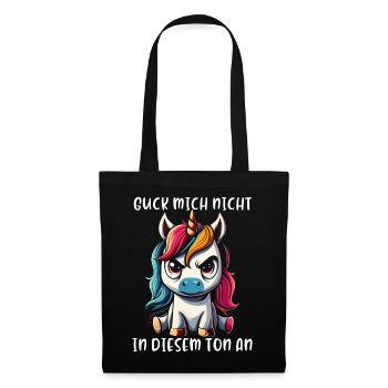 Ne me regarde pas sur ce ton - Sac en tissu - noir - Devant