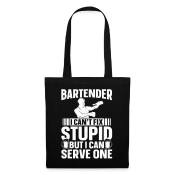 Bartender Mixologist Bartender I - Stoffbeutel - Schwarz - Vorne