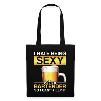 Barman Mixologue Je déteste être - Sac en tissu - noir - Devant