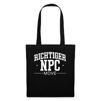 Mouvement de PNJ approprié – Humour et style du joueur - Sac en tissu - noir - Devant