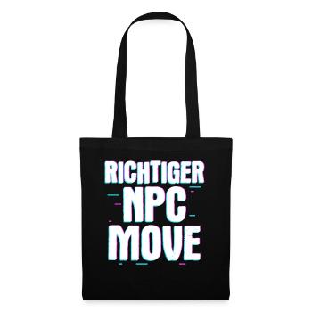 Mouvement de PNJ approprié – Humour et style du joueur - Sac en tissu - noir - Devant