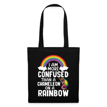 I'm more confused than a chameleon - Tote Bag - black - Front