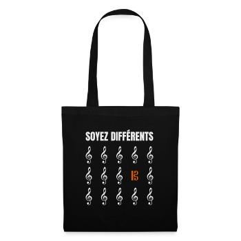 Alto Clef d'ut Musiciens Soyez Différents - Tote Bag - black - Front