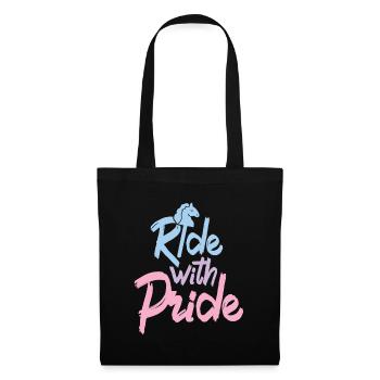 Ride with Pride - Hobby Horse Steckenpferd - Tote Bag - black - Front