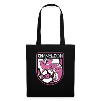 Chameleon Mom Panther Veiled Chamaeleonidae Lover - Tote Bag - black - Front