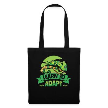 Apprenez à adapter la panthère voilée Chamaeleonidae - Sac en tissu - noir - Devant