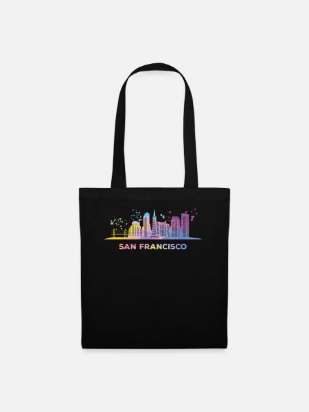 San Franciscans Skyline San Francisco - Stoffbeutel - Schwarz