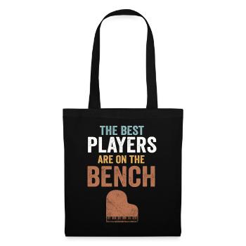 Les meilleurs joueurs Pianiste Pianiste - Sac en tissu - noir - Devant