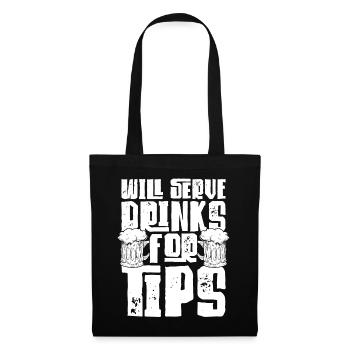 Bartender Mixologist Will Serve - Tote Bag - black - Front