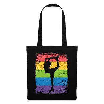 Patinage artistique Patinage artistique Patinage sur glace - Sac en tissu - noir - Devant