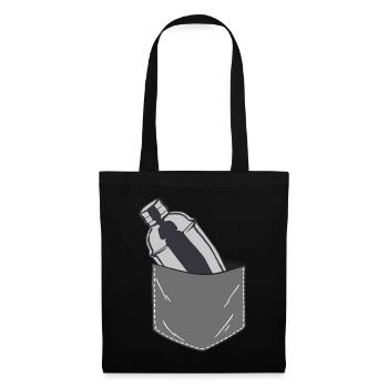 Bartender Mixologist Pocket - Stoffbeutel - Schwarz - Vorne