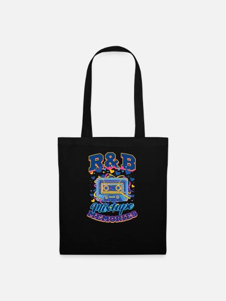Souvenirs de mixtape R&B R&B des années 90 - Sac en tissu - noir