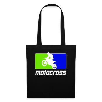 Motocross Enduro Motorcycle Supermoto Motorbike - Tote Bag - black - Front