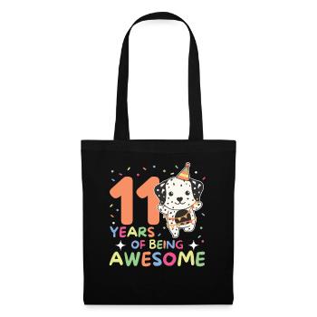Les Dalmatiens pour leurs 11 ans enfants de onze ans - Sac en tissu - noir - Devant
