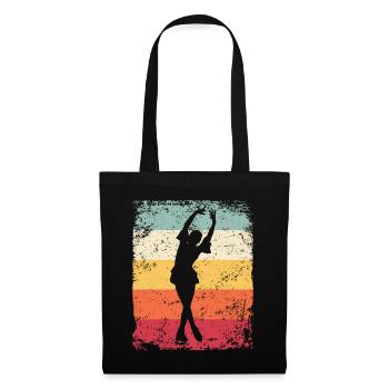 Patinage artistique Patinage artistique Patinage sur glace - Sac en tissu - noir - Devant