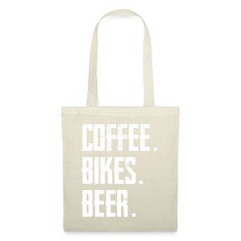 Café Vélos Bière - Sac en tissu - nature - Devant