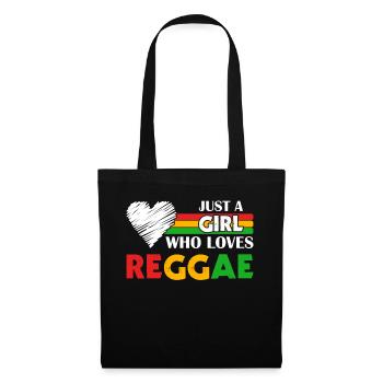 Musique rastafari Rasta Jamaïque Reggae - Sac en tissu - noir - Devant
