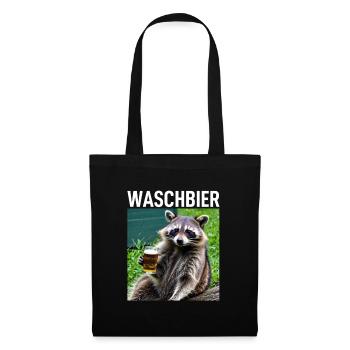 Raccoon Washbeer Bière - Sac en tissu - noir - Devant