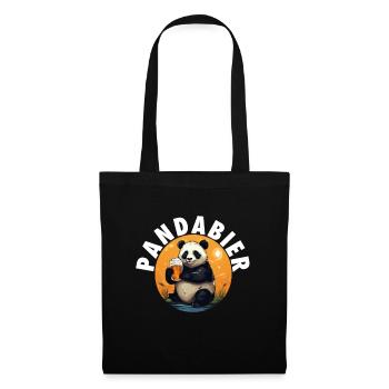 Panda Bear Panda Beer Panda Beer Meme Humor - Tote Bag - black - Front