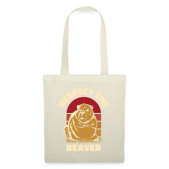 Respect The Beaver Eurasian Castor Canadensis - Tote Bag - nature - Front