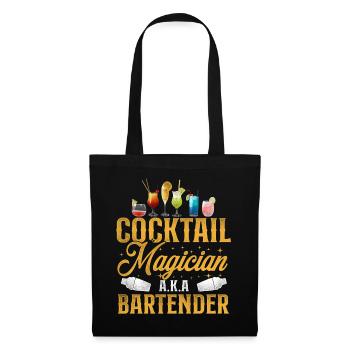 Barman Mixologue Cocktail - Sac en tissu - noir - Devant