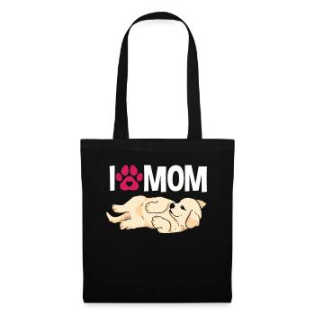I Love Mama Golden Retriever - Tote Bag - black - Front