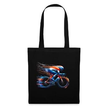 Cycling jersey desgin, road bike, Dutch colors - Tote Bag - black - Front