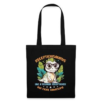 Receptionist Receptionsaurus Like A Office Worker - Tote Bag - black - Front