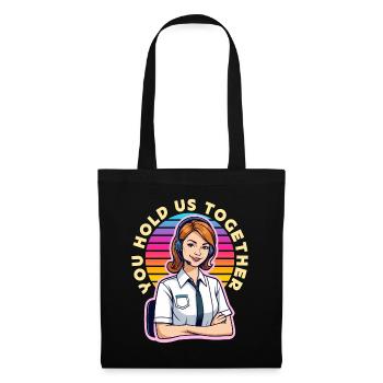 Receptionist You Hold Us Together Office Worker - Tote Bag - black - Front