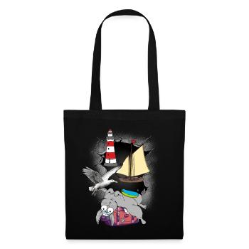 Bunny Sailor Valise Voyage Croisière Bateau Seagull - Sac en tissu - noir - Devant