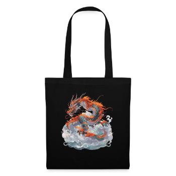 Dragon Dragon Mythical Creature Fairy Tale - Tote Bag - black - Front