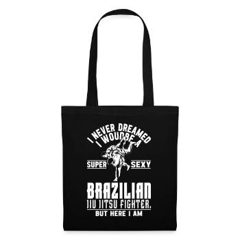 Jiu Jitsu Arts Martiaux - Jiu Brésilien super sexy - Sac en tissu - noir - Devant