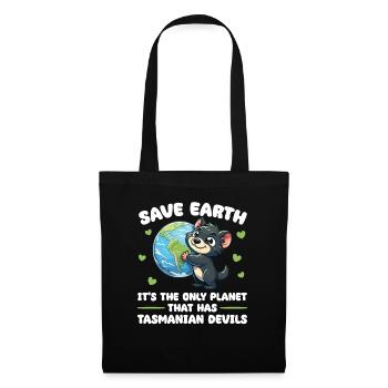 Is the only planet with a marsupial devil Earth Day - Tote Bag - black - Front