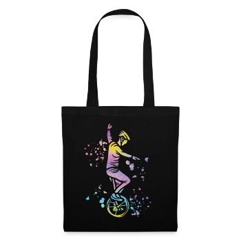 Unicyclist unicycle unicycle - Tote Bag - black - Front