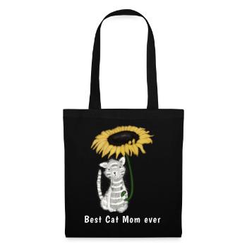 Meilleure maman chat de tous les temps - Sac en tissu - noir - Devant