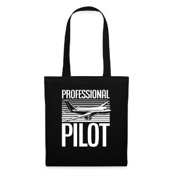 Pilote professionnel - Sac en tissu - noir - Devant
