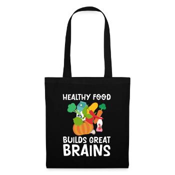 Healthy Foods Build Great Brains 2 - Tote Bag - black - Front