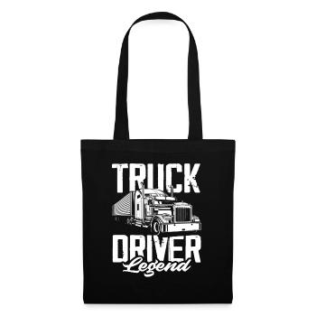 Légende du chauffeur de camion - Sac en tissu - noir - Devant