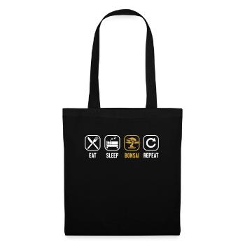 Eat Sleep Bonsai Repeat Penjing Indoor Bonsai - Tote Bag - black - Front