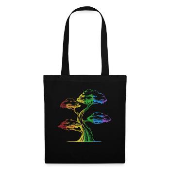 Bonsai LGBT Rainbow Indoor Bonsai Bonsai Pots - Tote Bag - black - Front