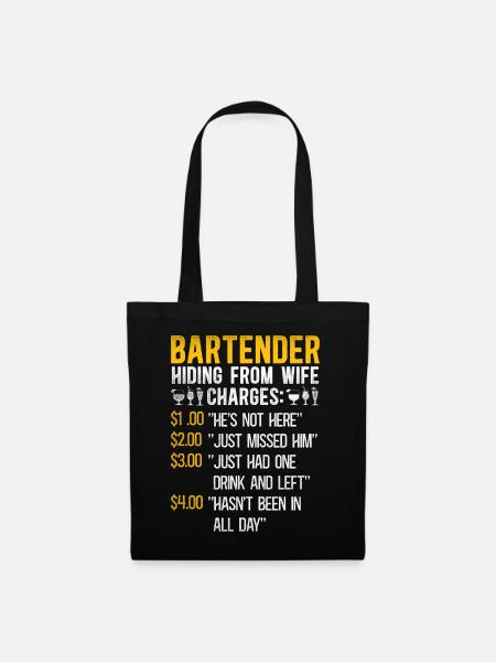 Bartender Mixologist Bartender - Stoffbeutel - Schwarz