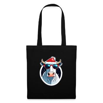 Christmas Cow - Tote Bag - black - Front